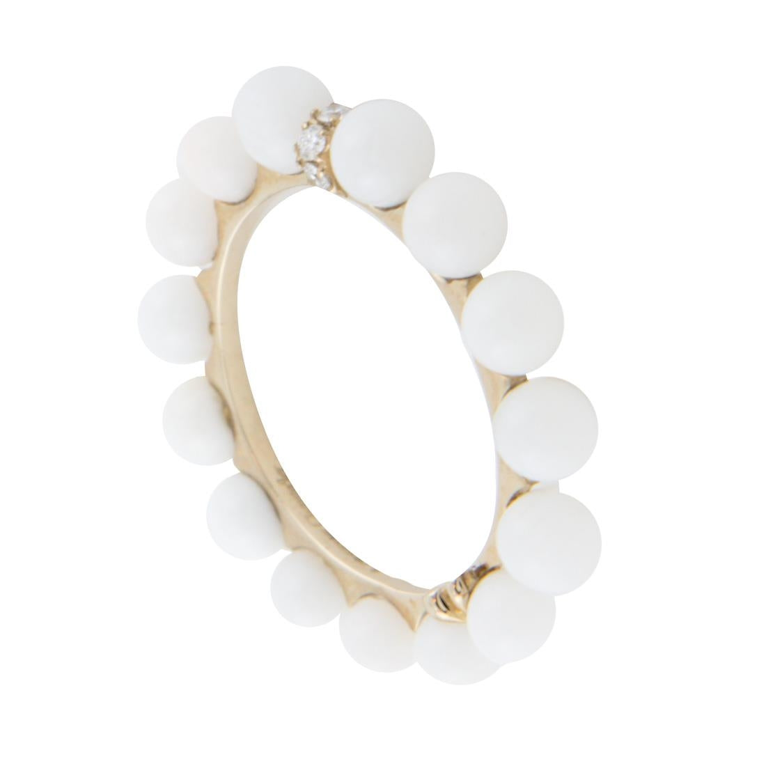 ANELLI CHANTECLER MOD. 34928 Size 53mm jewel ring with white accents, elegant and stylish design for fashion-conscious jewelry lovers.