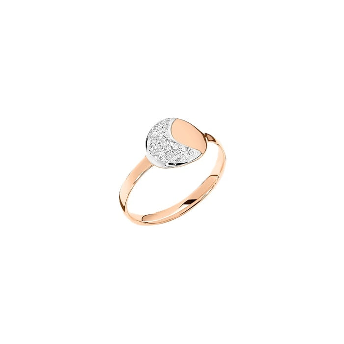 Elegant gold and diamond ring ANELLI DODO MOD. DAC2006MOSUN53 with unique design