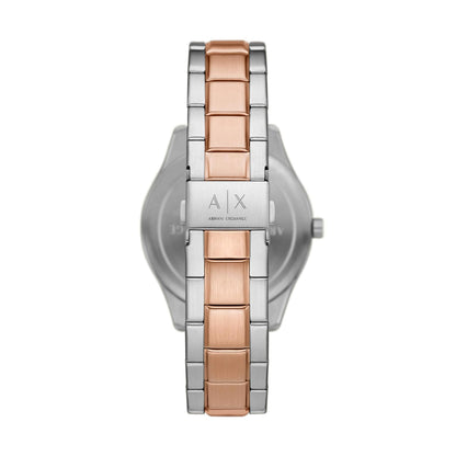 ARMANI EXCHANGE Mod. AX1874 wristwatch with rose gold and stainless steel bracelet, water resistant, quartz movement, men's watch.