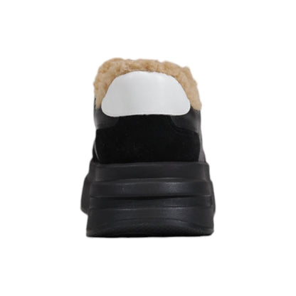 ASH Black And White Leather Platform Sneakers