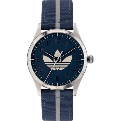 Adidas Blue Fabric Sport Watch