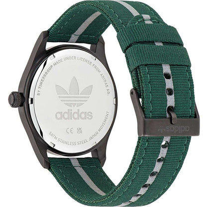 Adidas Green Fabric Sport Watch