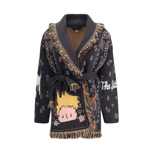 Alanui The Little Prince Cardigan AL-LWHB064E25KNI00G0784CHARCOAL-M