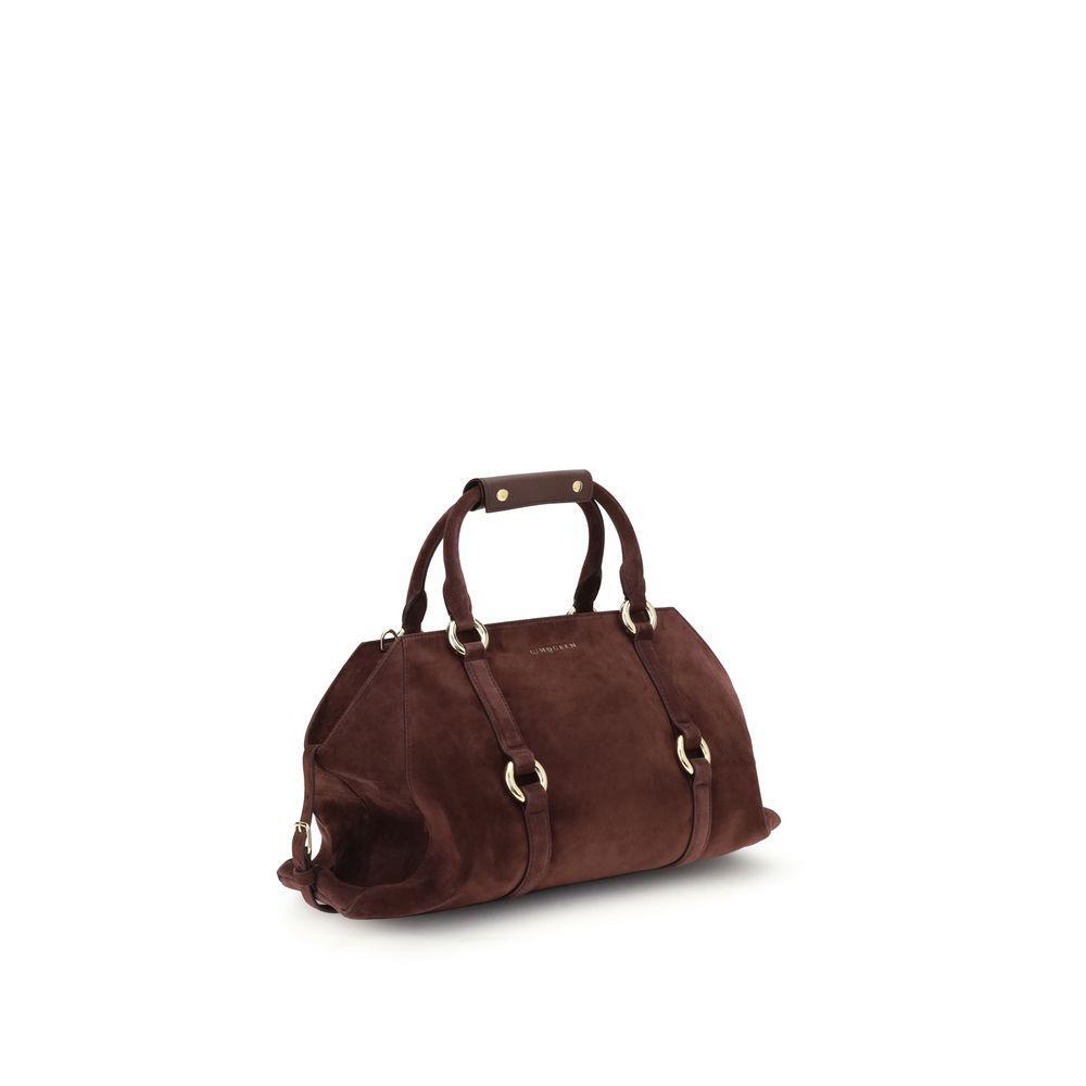 Front view with bag zipped and handles upright.