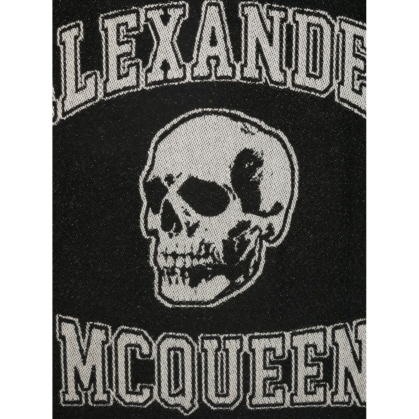 Alexander McQueen Logo wool scarf