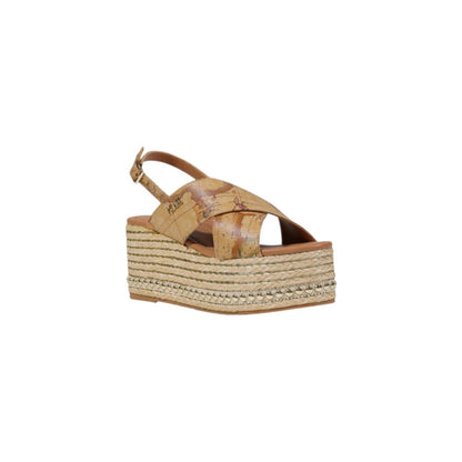 Alviero Martini Prima Classe Beige Polyethylene Platform Sandals
