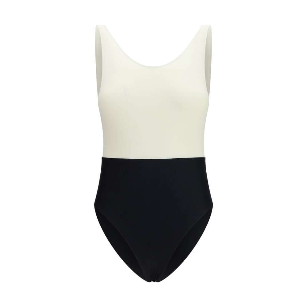 Ami Paris Multicolor Polyamide One-Piece Swimsuit