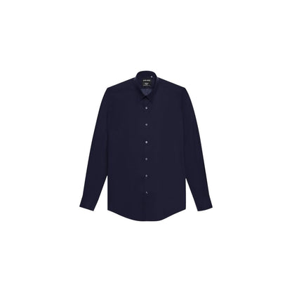 Antony Morato Blue Cotton Dress Shirt