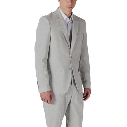 Antony Morato Gray Polyester Blazer