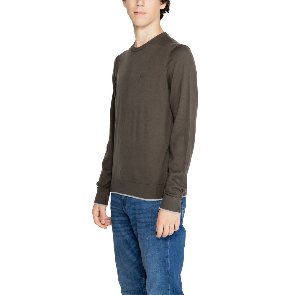 Armani Exchange Green Cotton Sweatshirt
