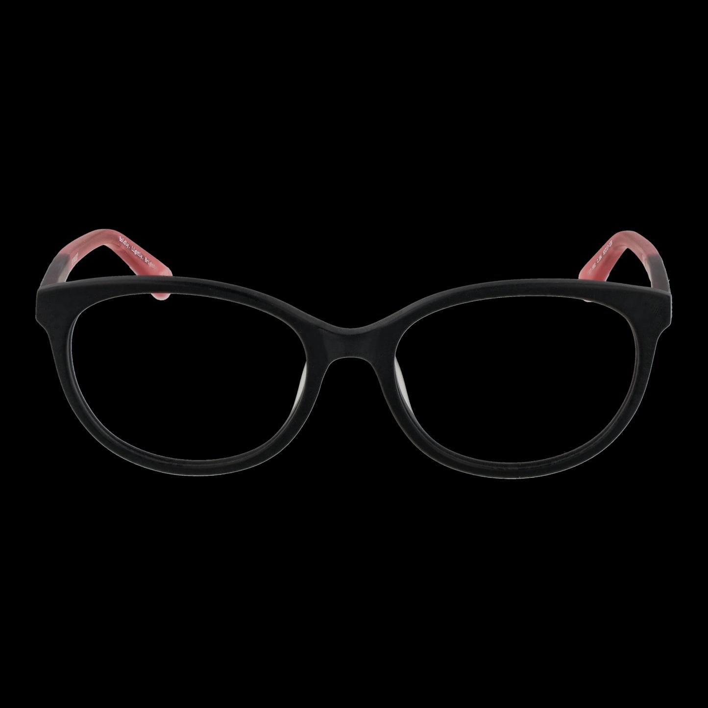 Black and pink eyeglasses from BOTANIQ MOD. BIO-1002 52104 for ladies with a stylish frame design.