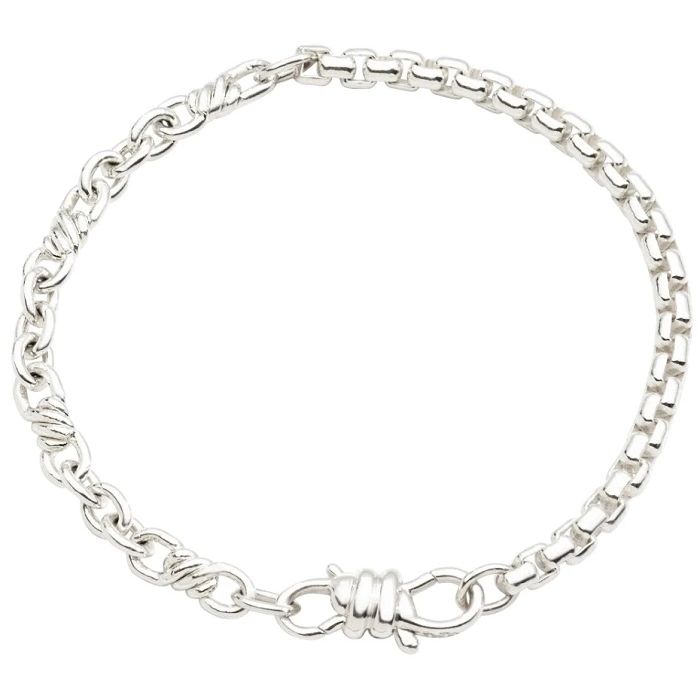 BRACCIALI DODO MOD. DBC2000KNOT000AGL silver bracelet with knot design.