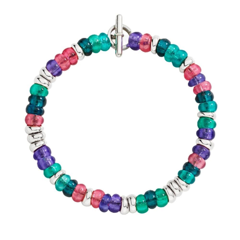 Colorful beaded bracelet - BRACCIALI DODO MOD. DBC5004RONDEVI0AGM