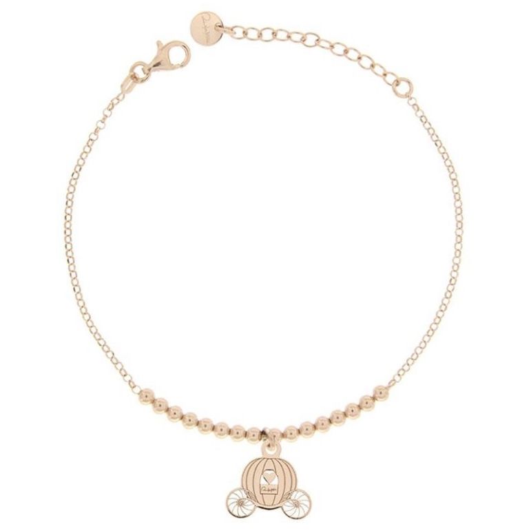 BRACCIALI RUE DES MILLE MOD. BR-1SOGG PL CAR gold bracelet with charm