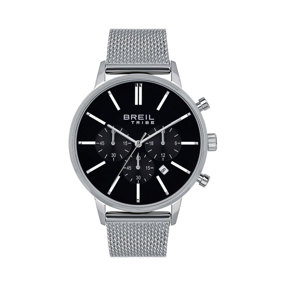 BREIL TRIBE Mod. EW0509 gent quartz watch with analog display, 3 ATM water resistance, 42mm case, mineral dial, and calendar function.