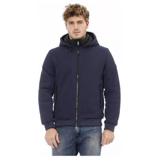 Baldinini Trend Blue Polyester Men Jacket BA-23718-M-FBB-297