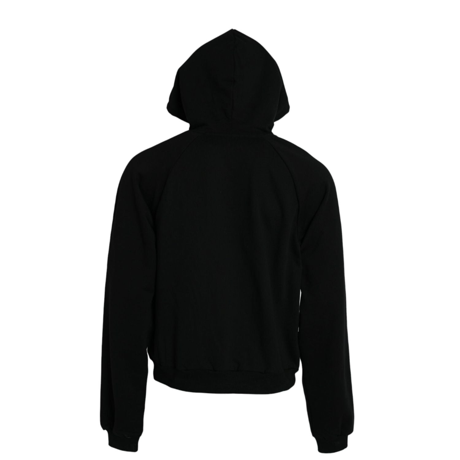 Balenciaga Black Cotton Logo Hooded Pullover Sweatshirt Sweater