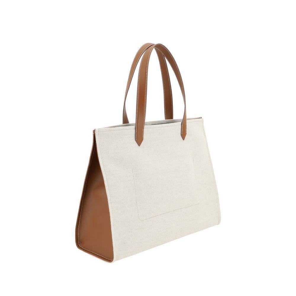 Front view with bag zipped and handles upright.