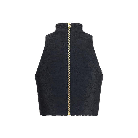 Balmain Baroque crop Top BA-FF1AB495JK650PA-IT36 | XS