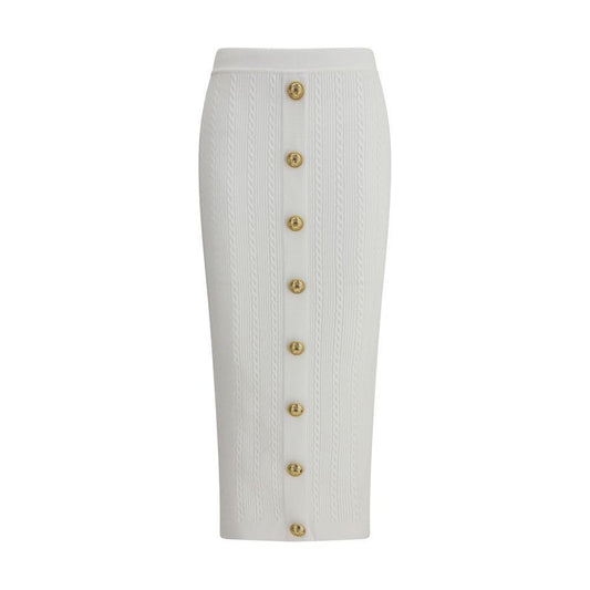 Balmain Knit midi Skirt BA-FF1LD066KI500FA-34