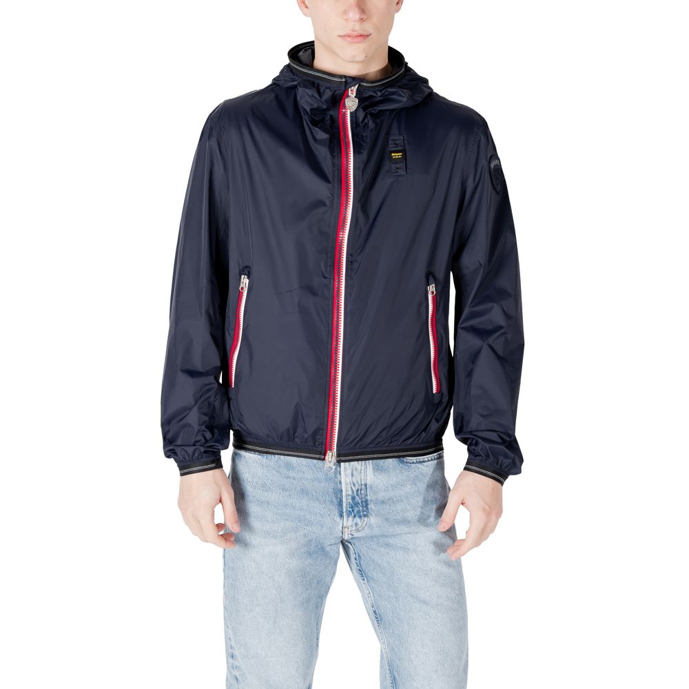Blauer Blue Polyamide Shell Jacket