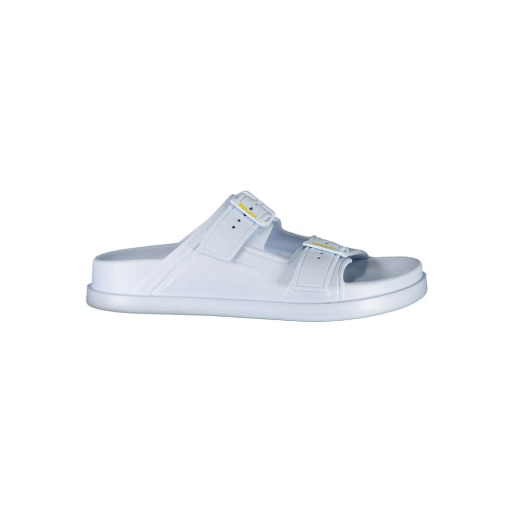 Blauer Blue Polyethylene Women Sandal with adjustable buckles, showcasing fashion-forward design and comfort.