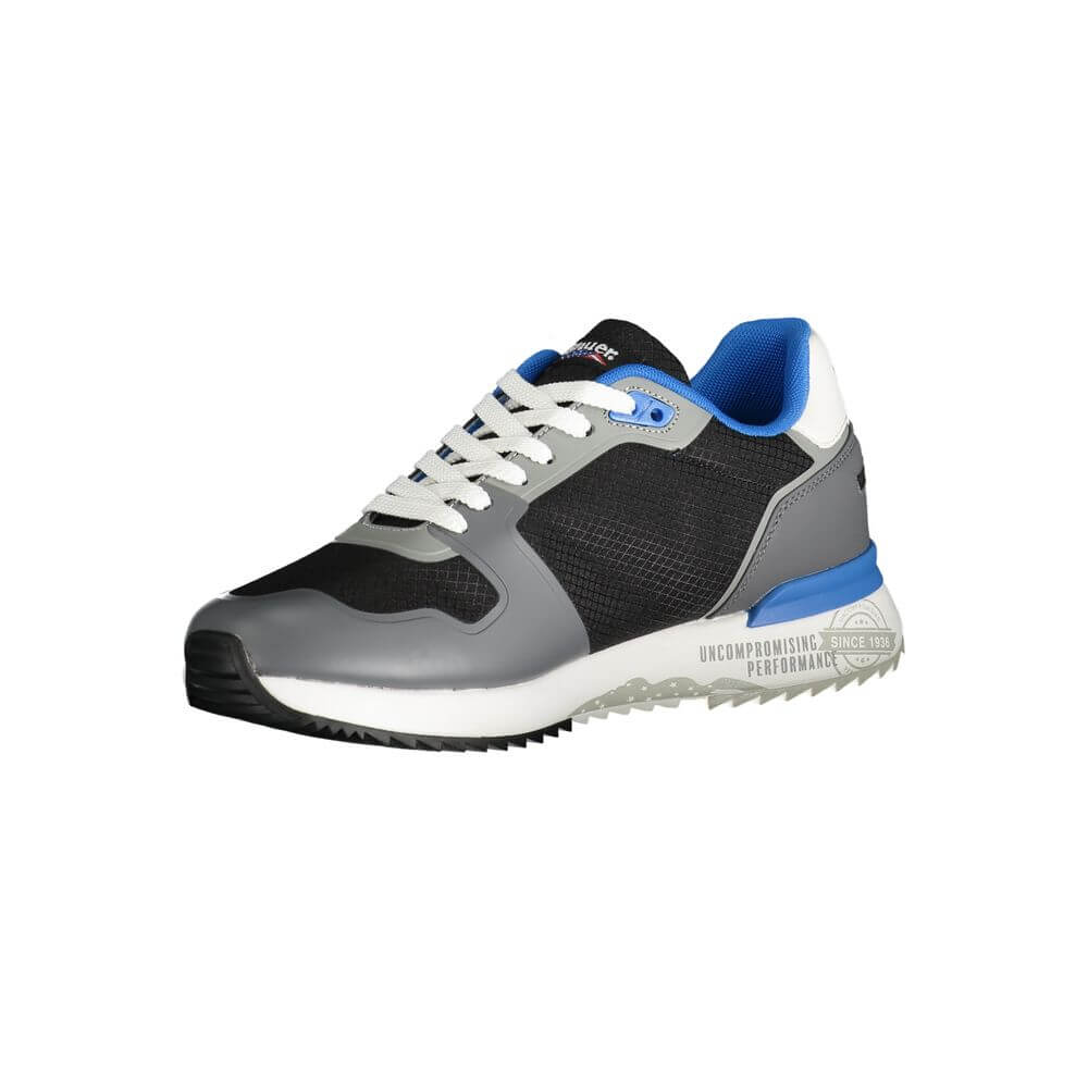 Blauer Gray Polyester Sneaker with laces, contrast details, and logo print for sports footwear enthusiasts.