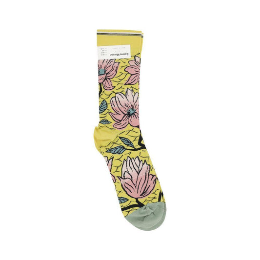 Bonne Maison Floral pattern Socks BO-CT201SULFURE-36-38
