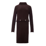Bottega Veneta Elegant Viscose Brown Dress BO-1701664-IT42|M