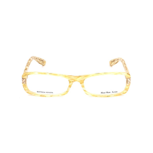 Bottega Veneta Yellow Acetate Frames for women, stylish and elegant glasses made from acetate material.