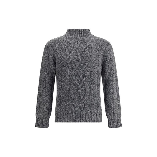 Brooksfield Gray Wool Sweatshirt Brooksfield