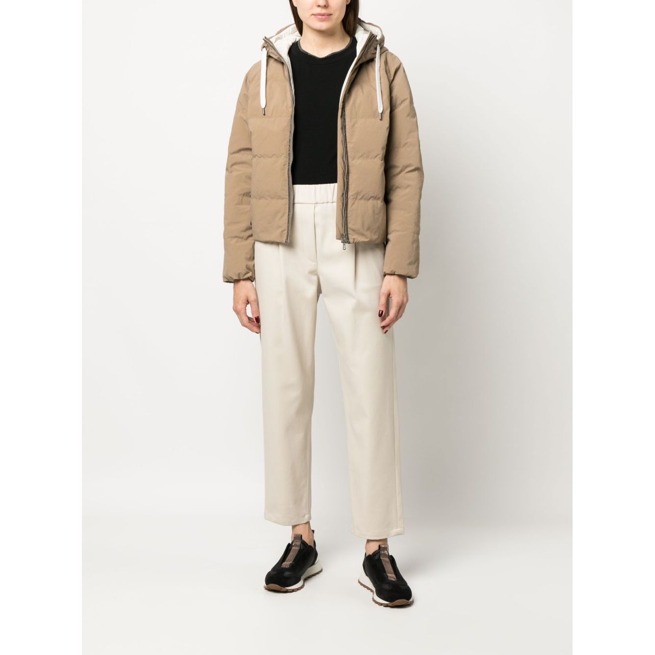 Brunello Cucinelli Elasticated straight-leg trousers