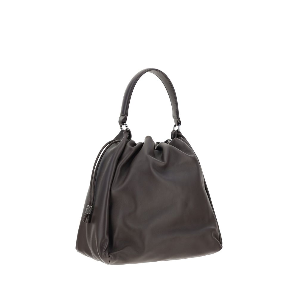 Front view with bag zipped and handles upright.