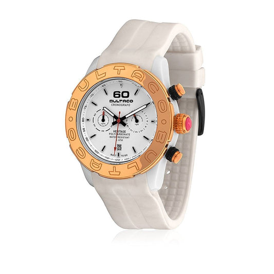 Bultaco White Rubber Sport Watch