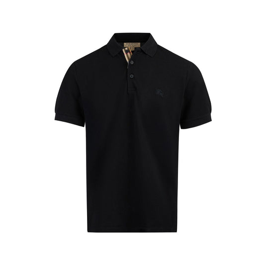 Burberry Black Cotton Collared Polo Shirt BU8000913BK