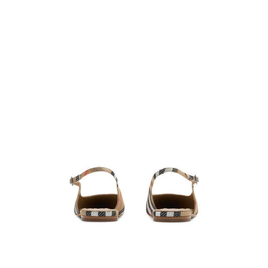 Burberry Check Birdie Slingback Ballerina Flats BU-8894110236884-36