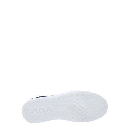 Bottom view of Burberry Green Fabric Sneakers showing rubber sole with logo.