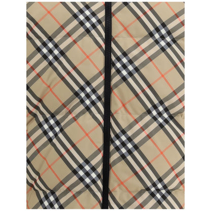 Burberry Multicolor Polyamide Clothing reversible check design jacket with zip closure and iconic Burberry Check pattern.