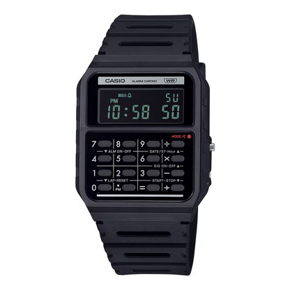 CASIO VINTAGE Mod. CALCULATOR EDGY COLLECTION - FULL BLACK WATCHES