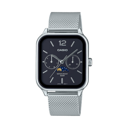 CASIO COLLECTION Mod. MOONPHASES - BLACK MESH-0