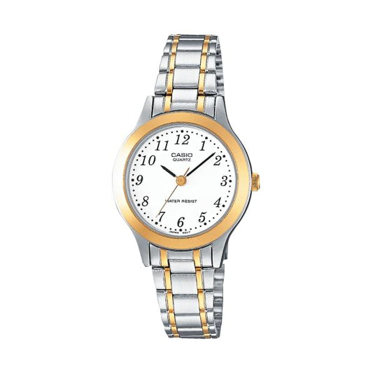 CASIO COLLECTION Mod. ONLY TIME SILVER&GOLD WATCHES