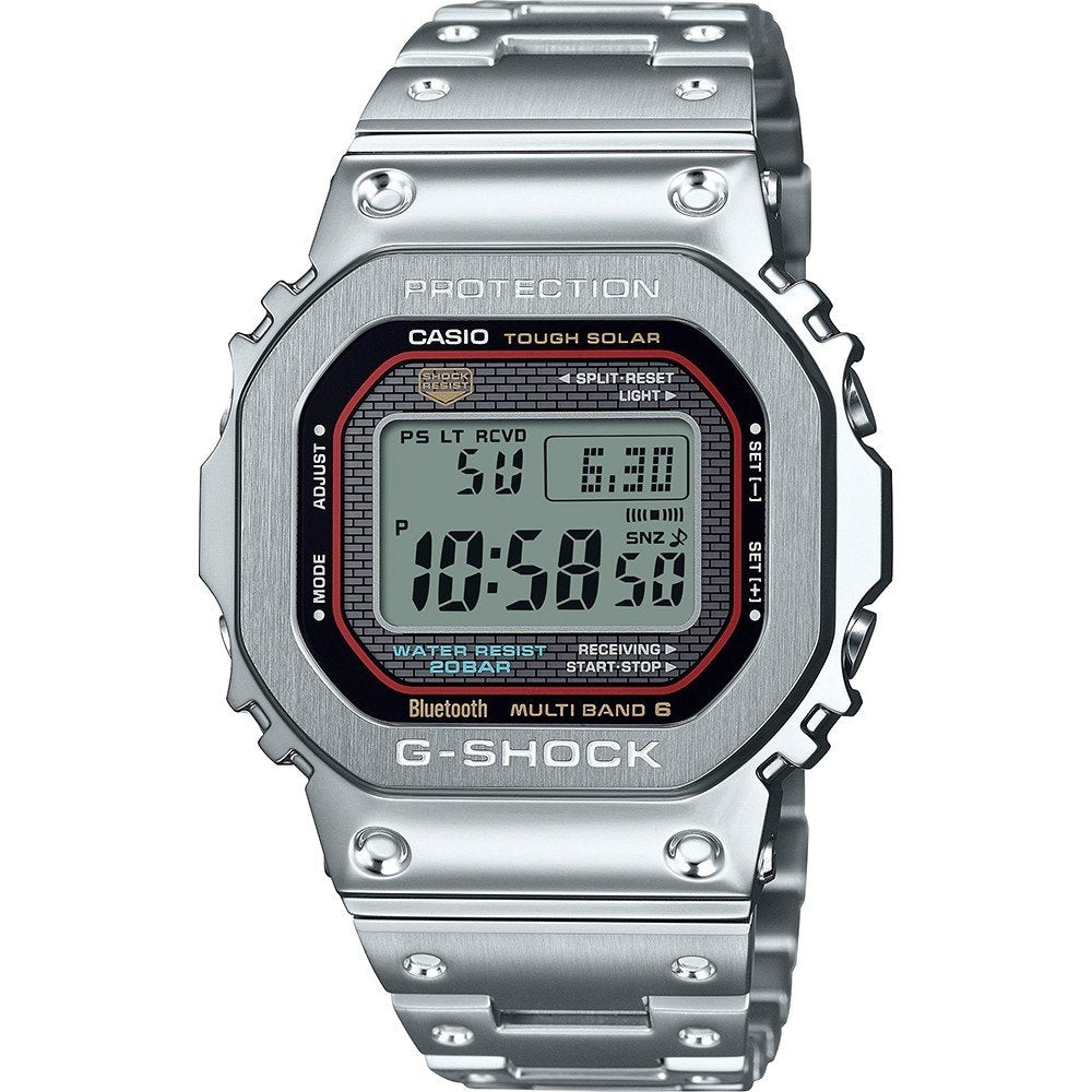 CASIO G-SHOCK MASTER OF G Mod. THE ORIGIN FUL METAL wristwatch with 20 ATM water resistance, 40mm stainless steel case, solar movement.