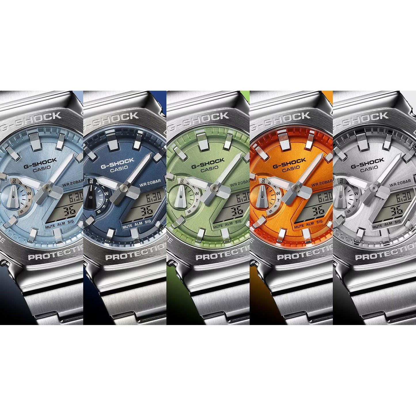 CASIO G-SHOCK Mod. OAK G-STEEL LIME GREEN WATCHES