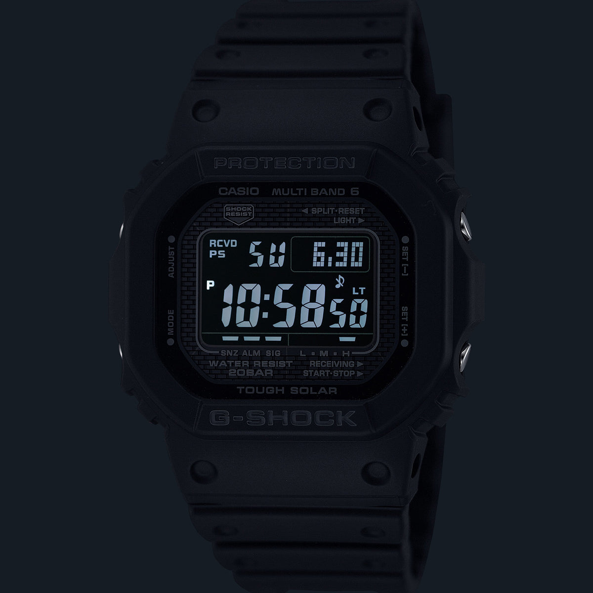 CASIO G-SHOCK Mod. THE NEW ORIGIN Multiband 6 - TOUGH SOLAR - FULL BLACK