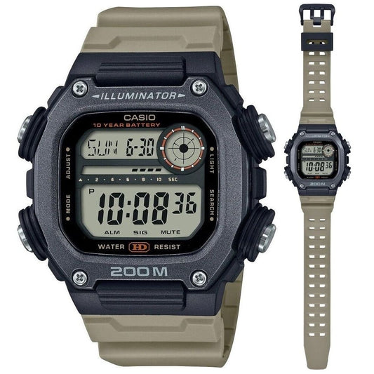 CASIO SPORT Mod. ILLUMINATOR DIVER 200M. 10 YEARS BATTERY - XL STRAP WATCHES