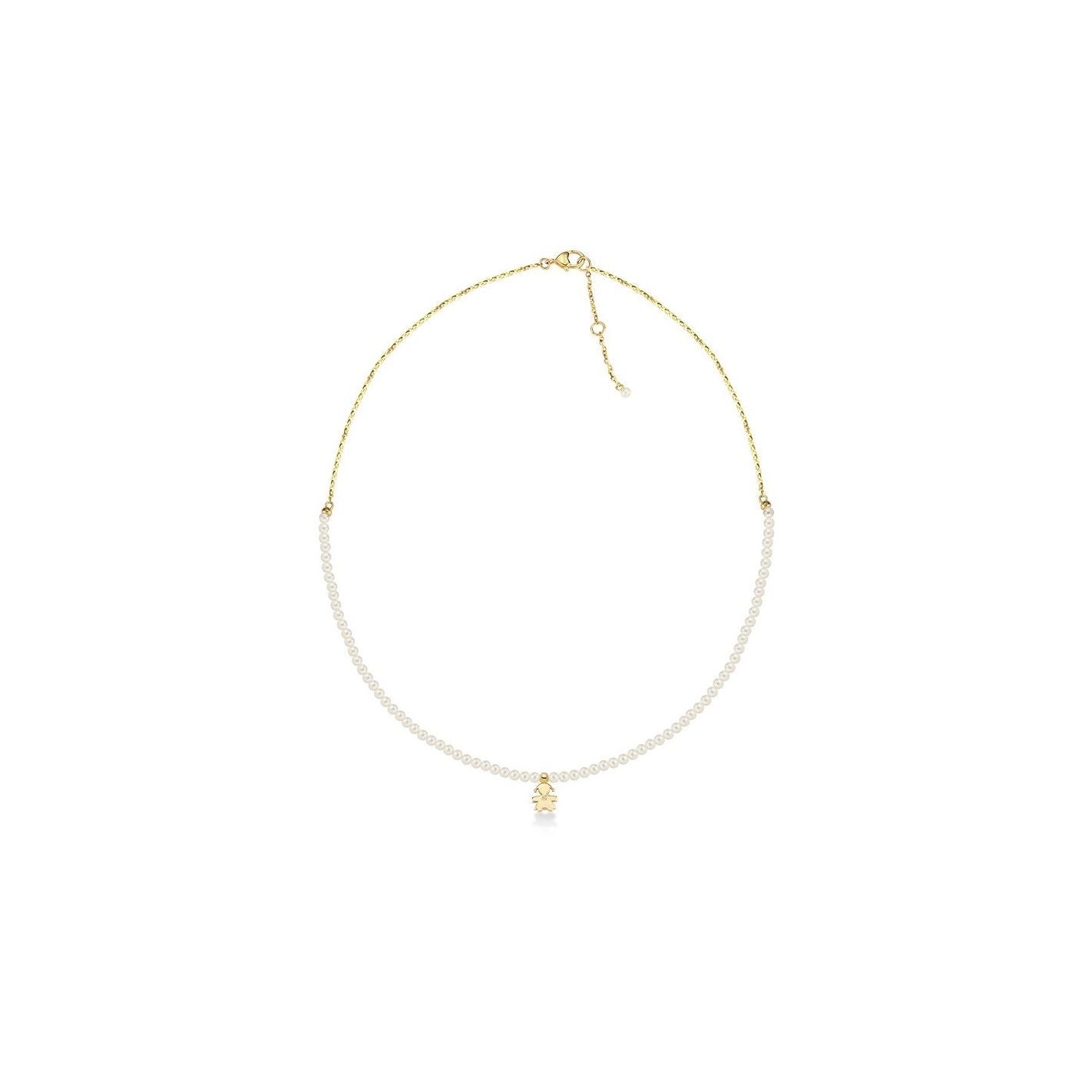 COLLANE LE BEBE MOD. LBB821 gold necklace for ladies, crafted in Italy, 9Kt gold, with official box packaging, elegant jewel.