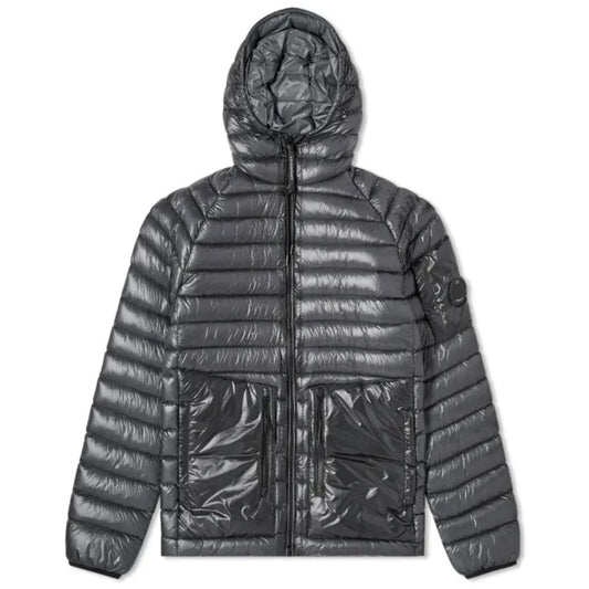 C.P. Company Gray Nylon Men Down Jacket CP-14768-IT46 | S