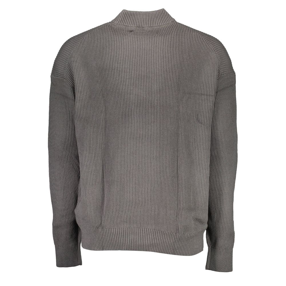Calvin Klein Gray Cotton Sweater