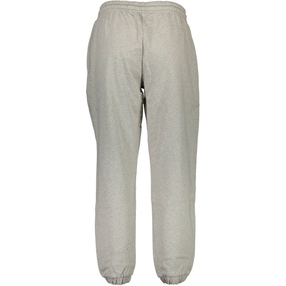 Calvin Klein Grigio Cotton Women's Sweatpant, gray sweatpants with elastic waistband and cuffs, sporty-chic design.