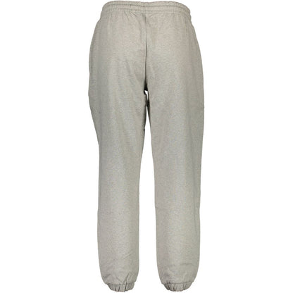 Calvin Klein Grigio Cotton Women's Sweatpant, gray sweatpants with elastic waistband and cuffs, sporty-chic design.